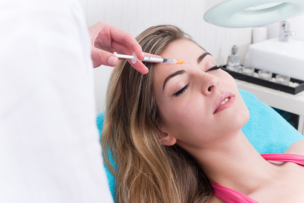 Woman in beauty salon