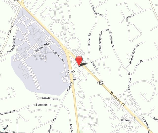 Location Map: 555 Turnpike St. North Andover, MA 01845
