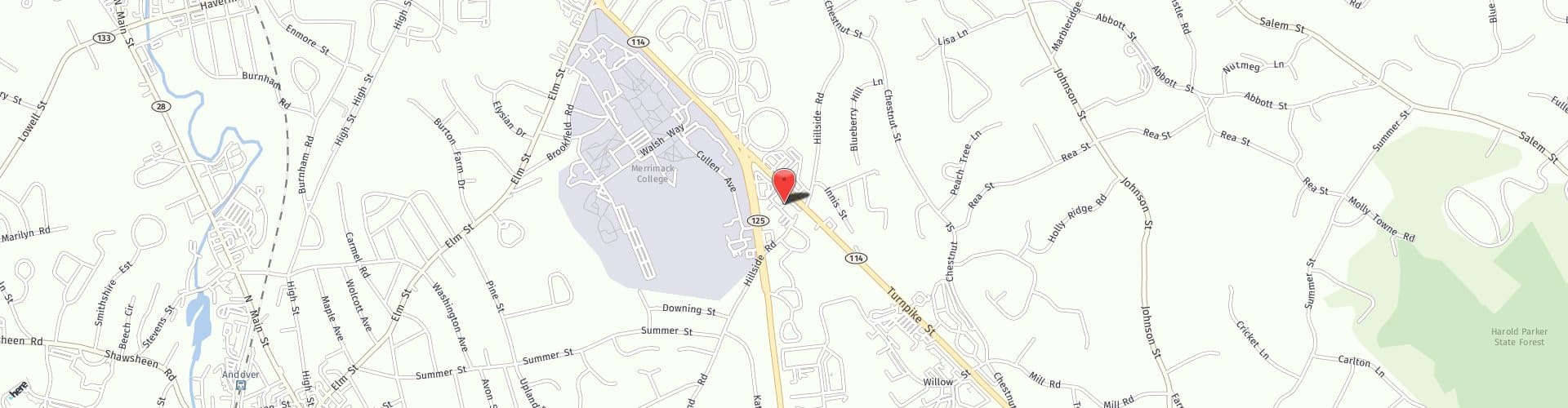 Location Map: 555 Turnpike St. North Andover, MA 01845